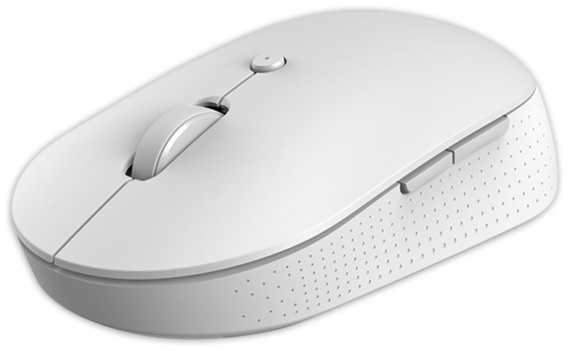 Xiaomi Беспроводная бесшумная мышь с двойным подключением Xiaomi Mi Mouse Silent Edition Dual Mode, Белый, WXSMSBMW02