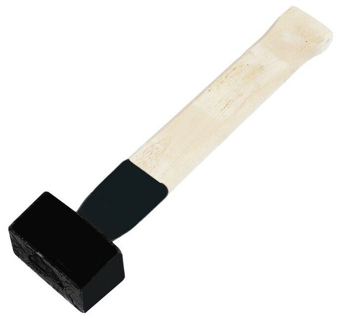 фото Кувалда литая ЛОМ, 2 кг, деревянная рукоятка