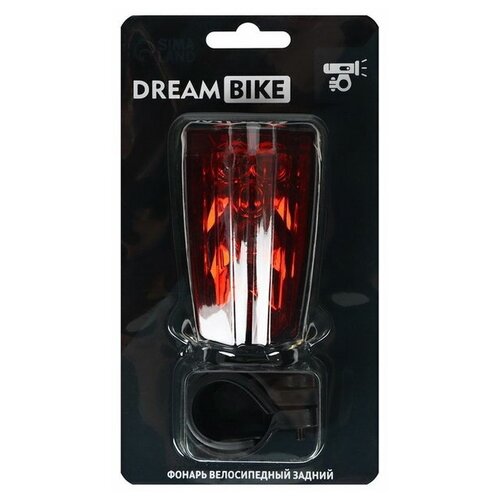 фото Фонарь велосипедный задний jy-2l-a, 5 диодов, 3 режима dream bike