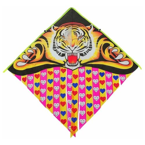 Воздушный змей «Тигр», с леской. В наборе 1шт.