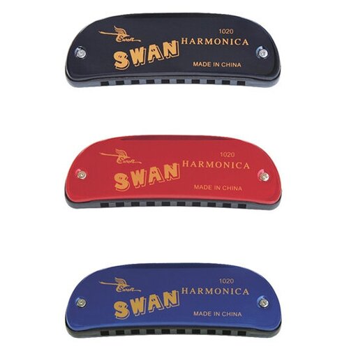 Губная гармошка Swan SW1020-16 swan sw1020 16 bk диатоническая губная гармошка до мажор изогнутый корпус цвет черный