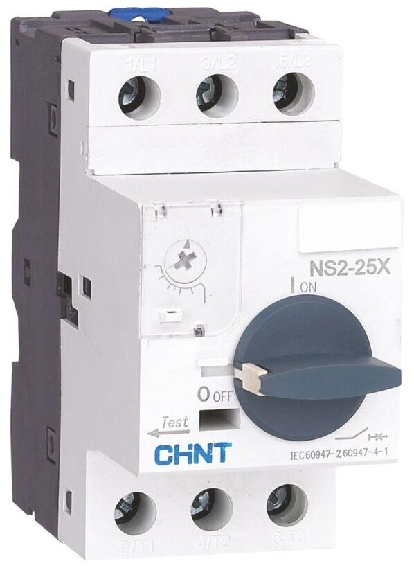 Автоматический выключатель (автомат) защиты двигателя CHINT NS2-25X 1-1.6А