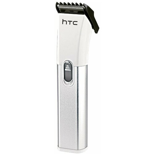 Машинки для стрижки волос HTC Машинка для стрижки волос HTC AT-1107B белый/серебристый машинки для стрижки волос htc машинка для стрижки волос htc at 725