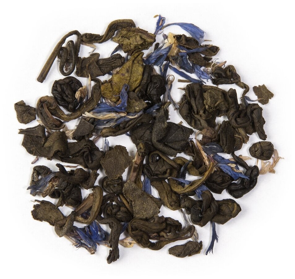 Чай зелёный JAF TEA Earl Grey листовой с ароматом бергамота, 100 г.