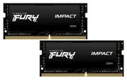 Оперативная память для ноутбука 16Gb (2x8Gb) PC4-25600 3200MHz DDR4 SO-DIMM CL20 Kingston FURY Impact (KF432S20IBK2/16)