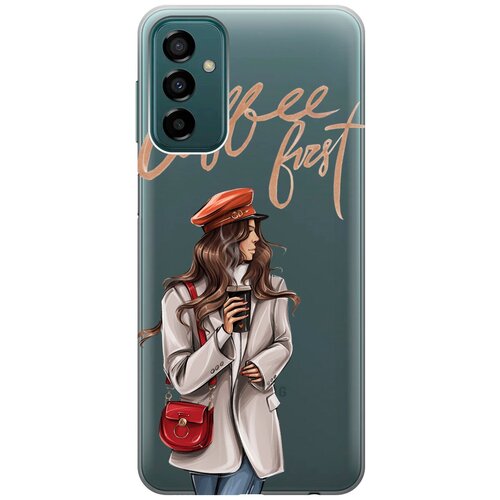 Силиконовый чехол с принтом Cofee First для Samsung Galaxy M23 5G / Самсунг М23 5г силиконовый чехол с принтом cofee first для samsung galaxy m23 5g самсунг м23 5г