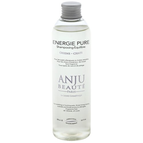 Шампунь Anju Beaute цветы лотоса, женьшень и экстракт пшеницы Energie Pure Shampooing для кошек и собак гипоаллергенный 1л