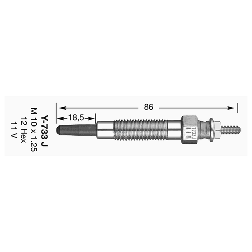 Cвеча Накала D-Power 13 Mitsubishi L200/L300 2,5d 11/93-05/94 NGK арт. 6592