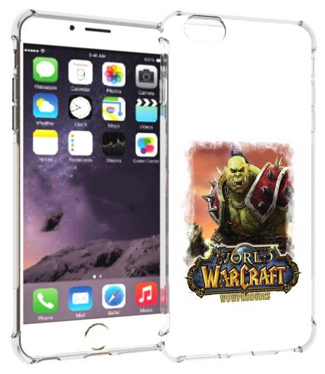 Чехол задняя-панель-накладка-бампер MyPads Варкрафт для iPhone 6 plus/ 6S plus 5.5 (Айфон 6/6С+ плюс) противоударный