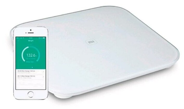 Весы Xiaomi Mi Smart Scale 2, электронные, диагностические, до 150 кг, белые - фотография № 4