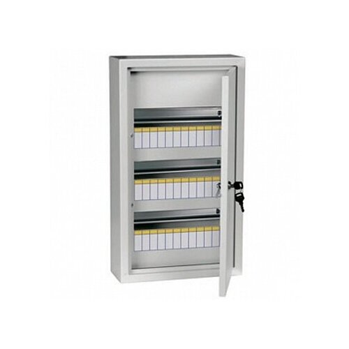 Распределительный шкаф ЩРН, 24 мод, IP31, навесной, сталь, белая дверь, с клеммами MKM13-N-24-31-Z IEK