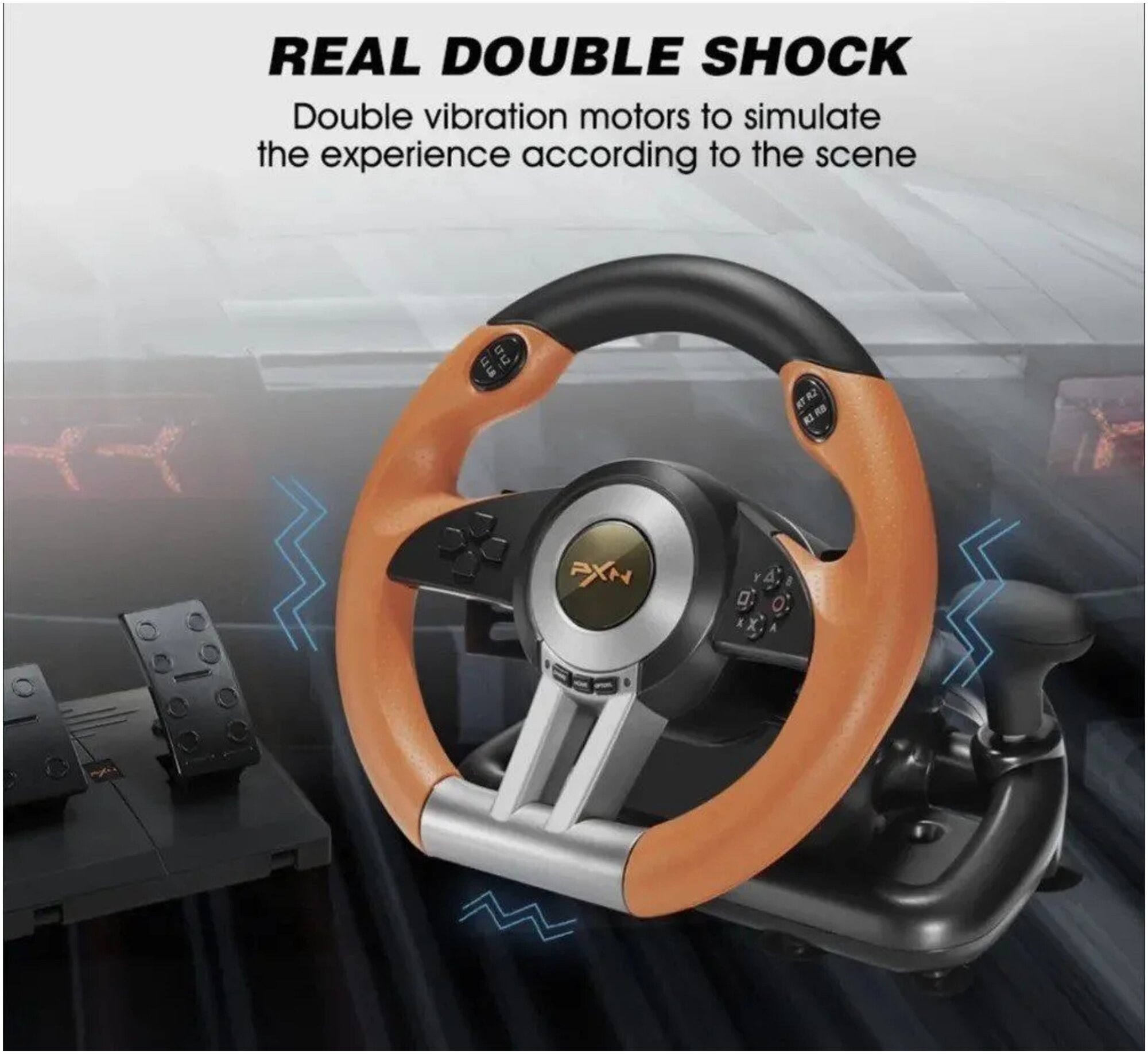 Игровой руль PXN V3 Pro для ПК PS3 PS4 XBox One Nintendo Switch Гоночный симулятор вождения с педалями Джойстик игровой