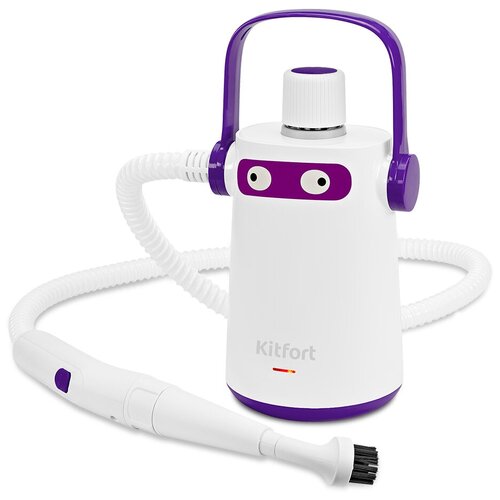 Пароочиститель Kitfort КТ-9109-1 бело-фиолетовый пароочиститель kitfort кт 930 черный фиолетовый