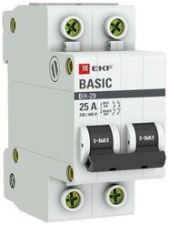 Выключатель нагрузки 2п 25А ВН-29 Basic EKF SL29-2-25-bas