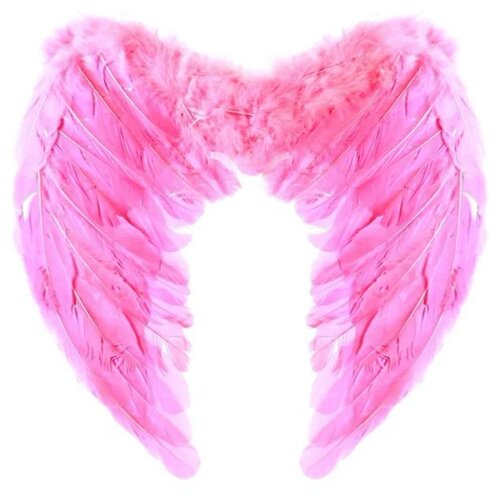 Карнавальный аксессуар Страна Карнавалия, розовый крылья ангела 40 35 белые 322186