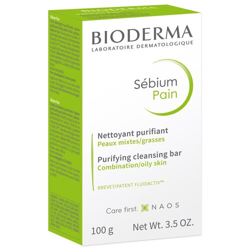 Bioderma Мыло Sebium Purifying Cleansing Bar, 100 мл, 100 г