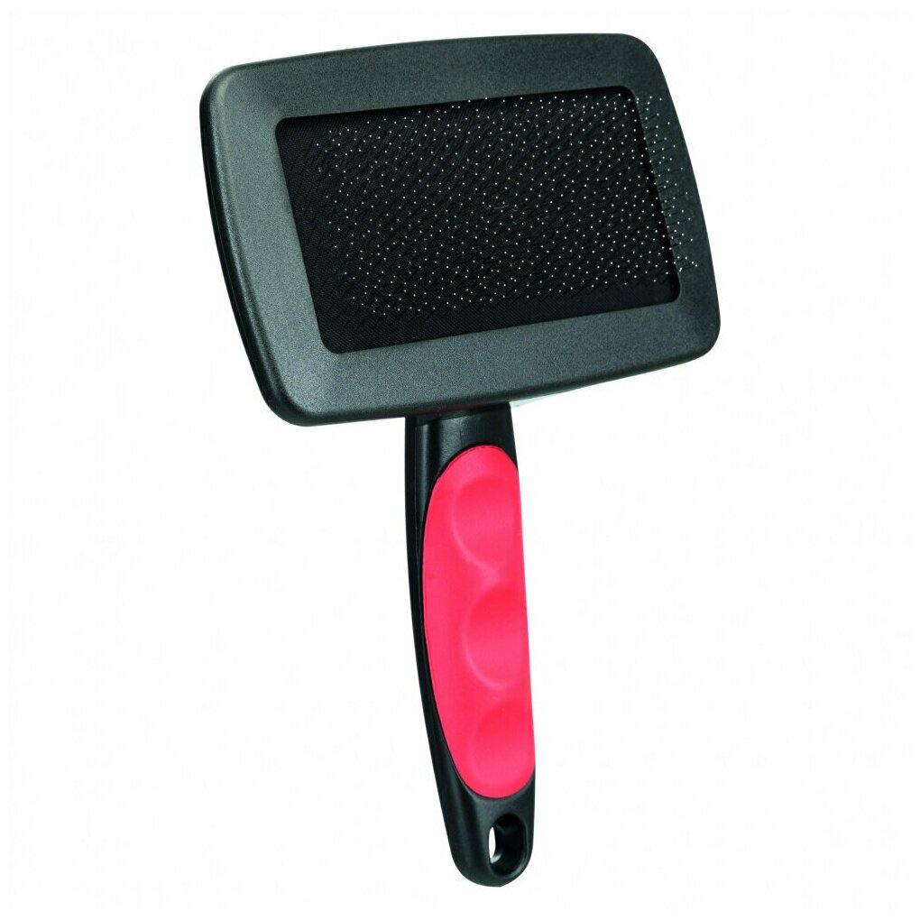 Щетка для собак и кошек Trixie Soft Brush L, размер 19х12см., черный - фотография № 4