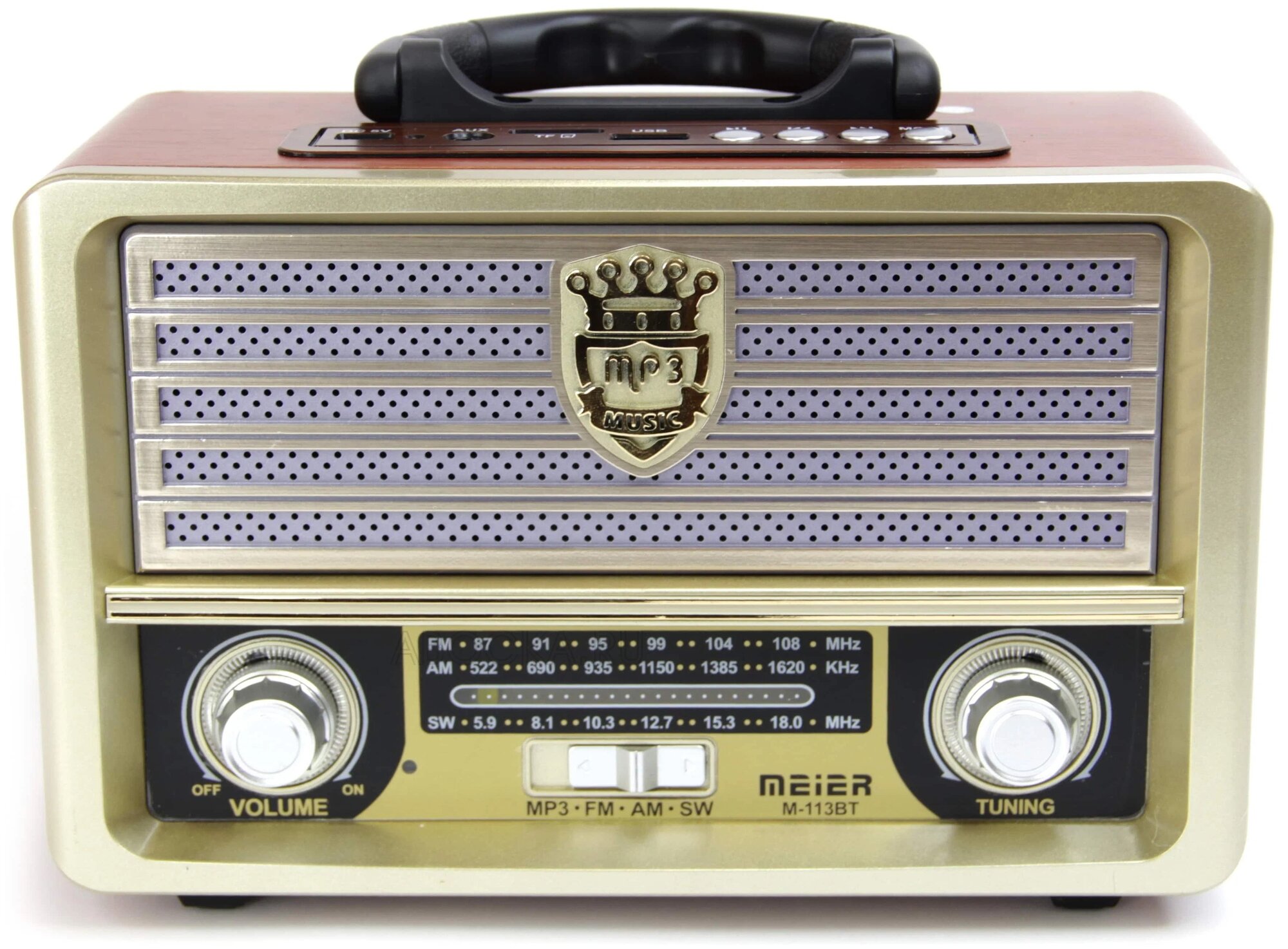 Радиоприемник MEIER M-113BT brown