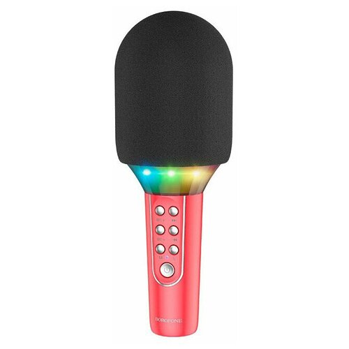 Микрофон BOROFONE BFK2 Elf karaoke красный