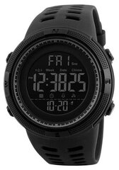 Часы спортивные SKMEI-1251, черный, с секундомером, будильником, таймером, водонепроницаемые, скмей