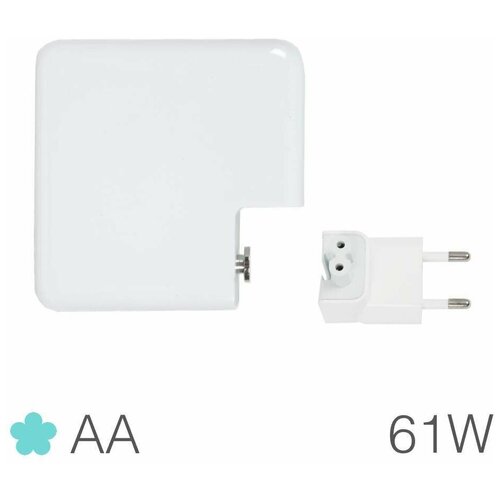 сетевое зарядное устройство для ноутбука apple 20 3v 3a 61w usb c a1718 кабель usb c usb c Блок питания (зарядное устройство) Apple USB-C, 61W для MacBook Pro 13 Retina / AA