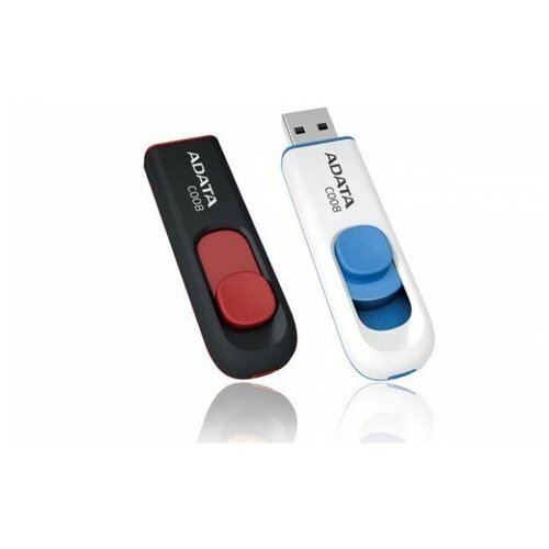 ADATA Флэш-накопитель USB2 16GB BLACK/RED AC008-16G-RKD A-DATA