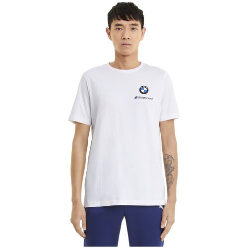 Футболка/Puma/59953502/BMW MMS ESS Small Logo Tee/белый/L