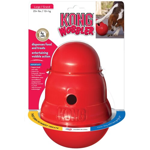 KONG игрушка интерактивная для крупных собак Wobbler PW1E