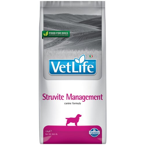 Сухой корм для собак Farmina Vet Life Struvite Management, при мочекаменной болезни 1 уп. х 1 шт. х 12 кг