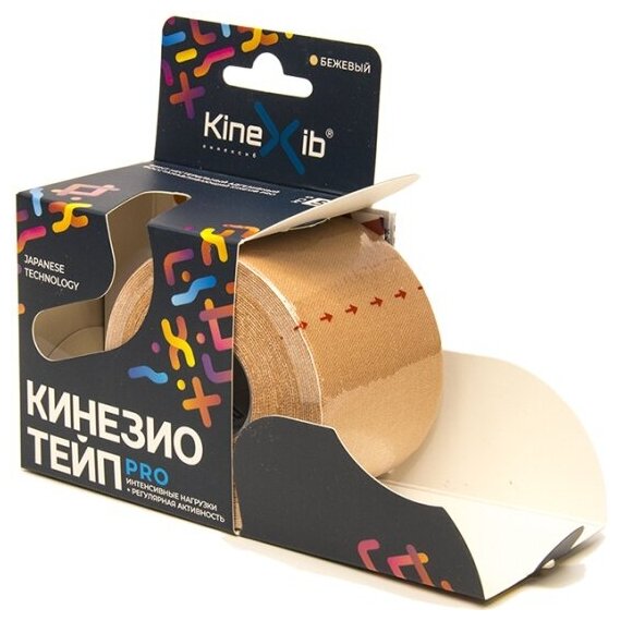 Кинезио-тейп Kinexib Pro (32м*5см) бежевый