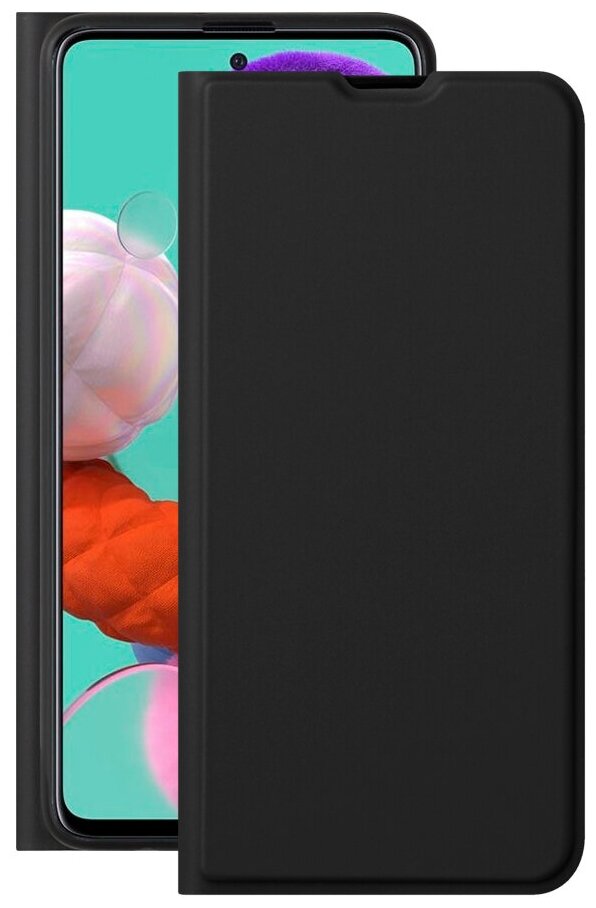 Чехол Book Cover Silk Pro для Samsung Galaxy A51 (2020), черный, Deppa 87653