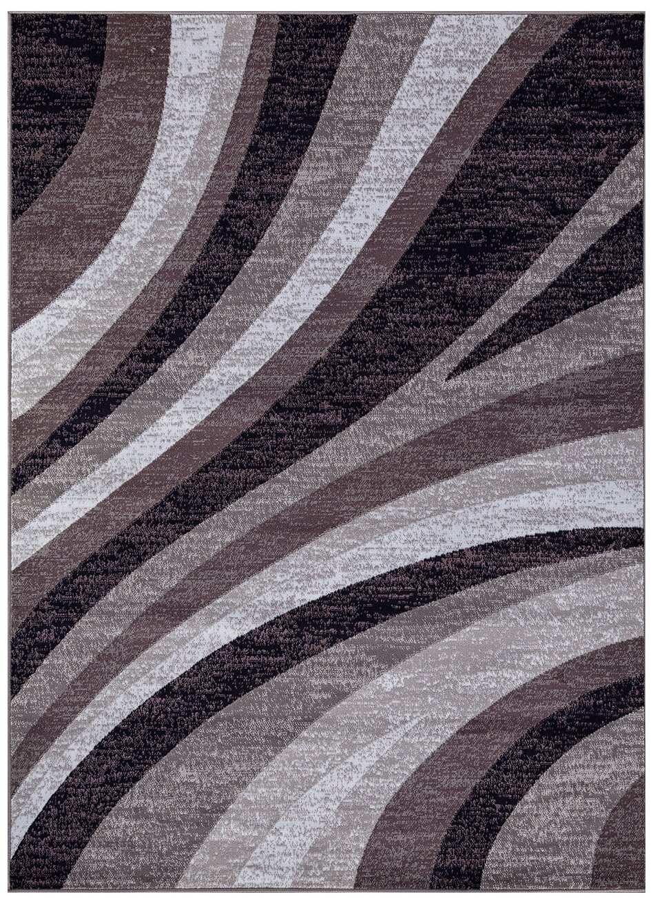 Ковёр Merinos Silver 200x300 прямоугольный серый/пурпурный d234 - фотография № 1