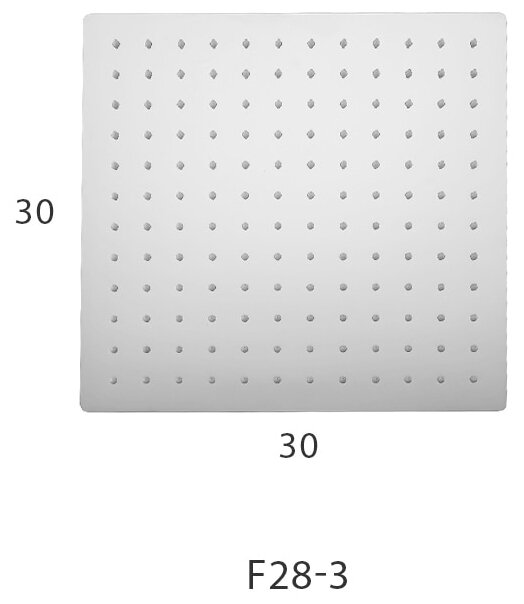 Верхний душ Frap F28-3, 30х30, хром - фотография № 9