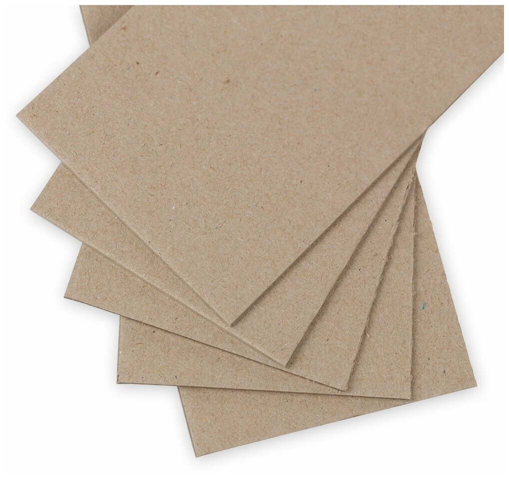 Набор переплетного серого картона Love2Art 5 листов, толщина 2мм, 20х20см, 1250г/м²