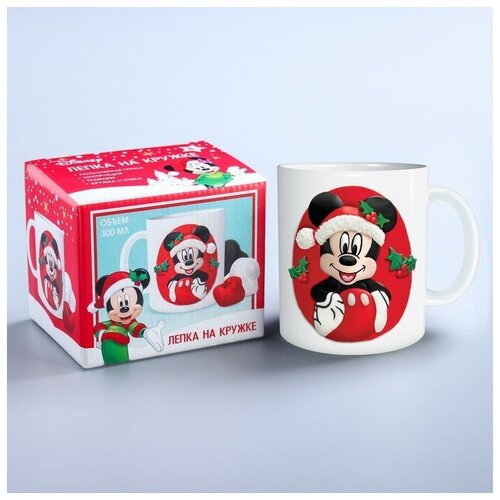 Набор для декора кружки полимерной глиной Новый год Микки Маус 710₽