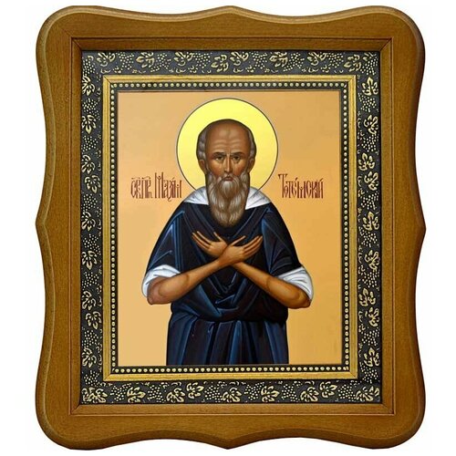 Максим Тотемский, Христа ради юродивый, пресвитер. Икона на холсте.