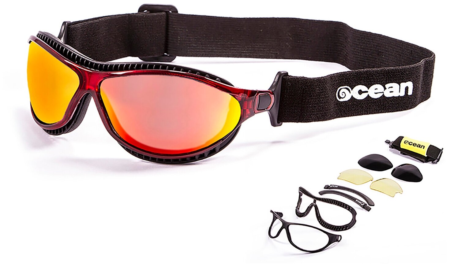 Солнцезащитные очки OCEAN  OCEAN Tierra de fuego Transparent Red / Revo Orange Polarized lenses