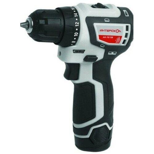 Дрель-шуруповерт Интерскол ДА-1012В 2Ач с двумя аккумуляторами 6872270 6828₽