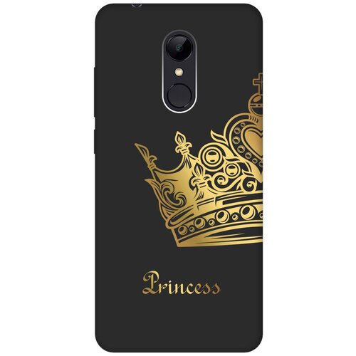 Матовый чехол True Princess для Xiaomi Redmi 5 / Сяоми Редми 5 с 3D эффектом черный матовый чехол true princess для xiaomi redmi 6 сяоми редми 6 с 3d эффектом черный