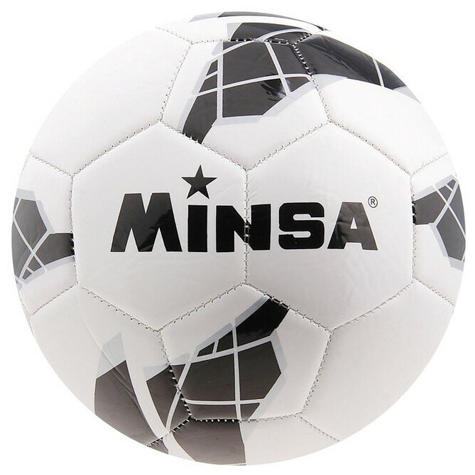 Мяч футбольный MINSA, PU, машинная сшивка, 32 панели, размер 5, 345 г