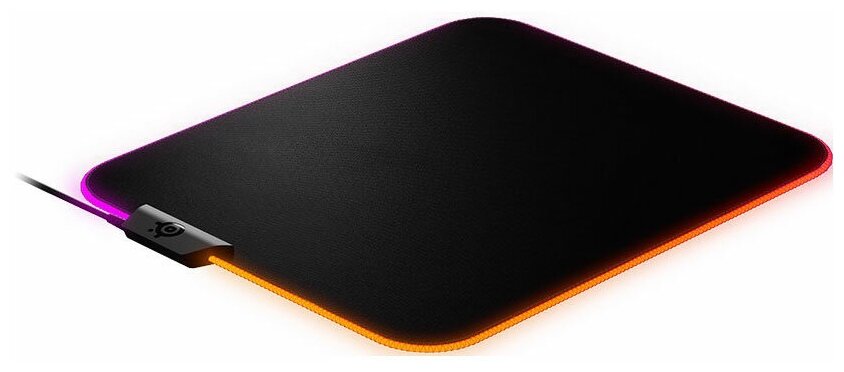 Игровой коврик для мыши SteelSeries QcK Prism Cloth Medium RGB подсветка черный
