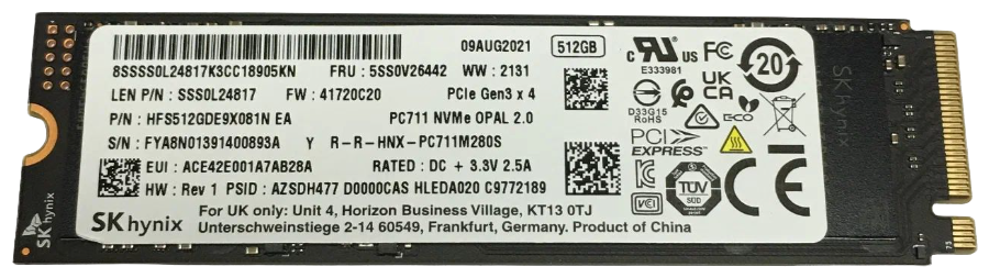 Твердотельный накопитель 512Gb M.2 Hynix HFS512GD9X081N