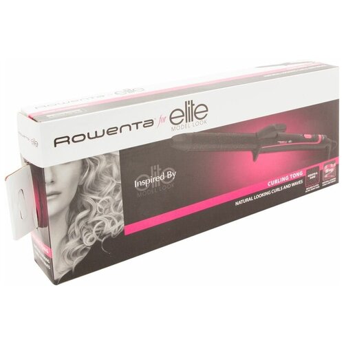Щипцы для завивки волос ROWENTA CF3212F0 черный, фуксия