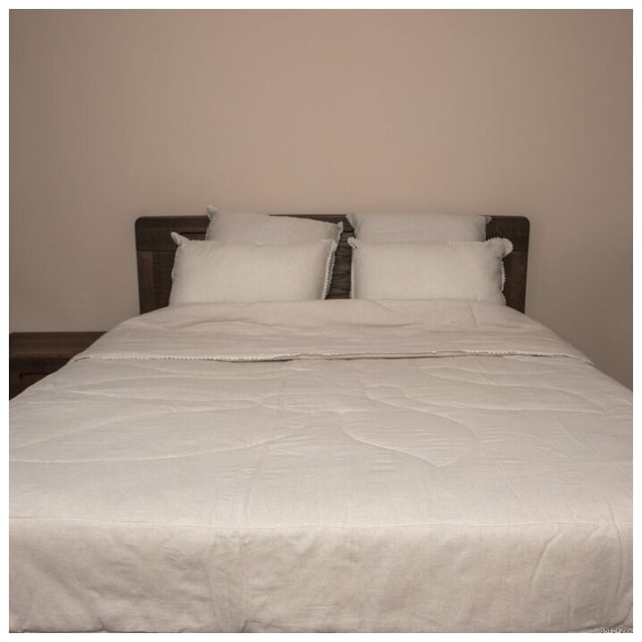Одеяло легкое с хлопковым волокном Natura Sanat чехол из льна Дивный лен 200х220 ДЛ-О-7-2 - фотография № 18