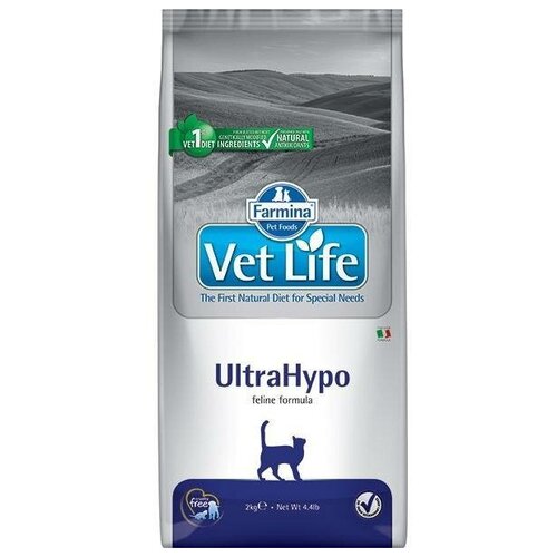 Farmina (Фармина) Vet Life Cat UltraHypo 2кг х 2шт ультрагипоаллергенный сухой для кошек