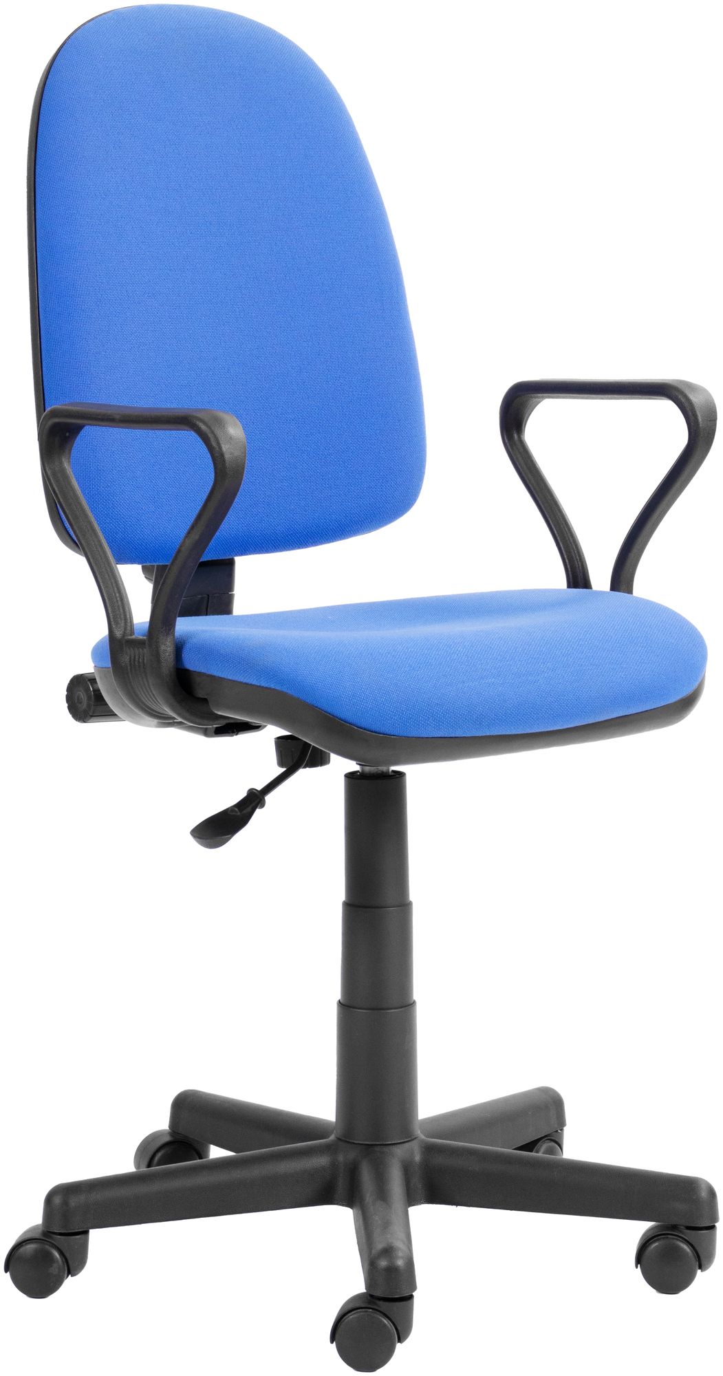 Кресло офисное престиж С подлок самба В-10 синий нагрузка до 90кг мебельком