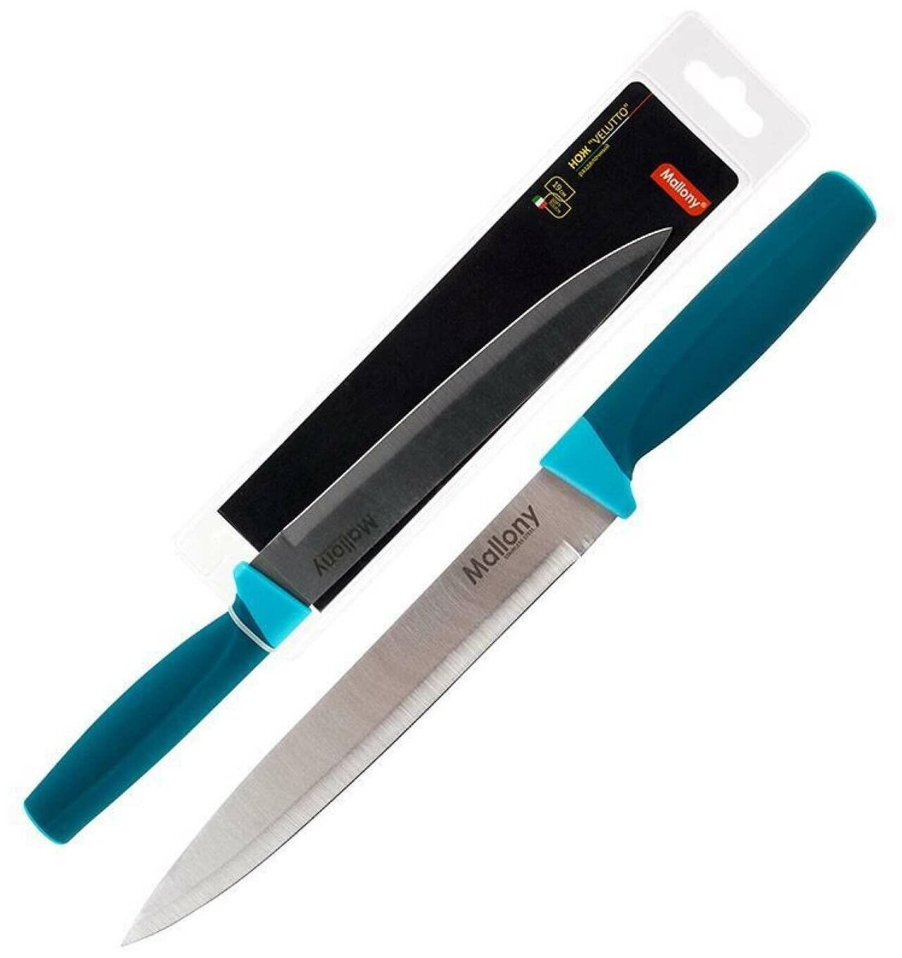 Нож разделочный 19 см с рукояткой софт-тач VELUTTO MAL-02VEL