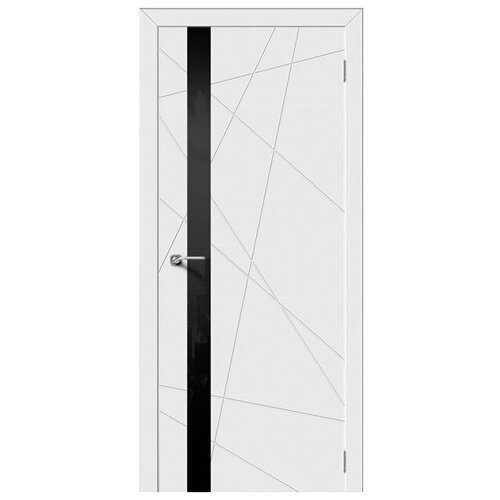 Межкомнатная дверь Style 8 ДГ, эмаль белая 2000*700.Комплект (полотно,коробка,наличник)