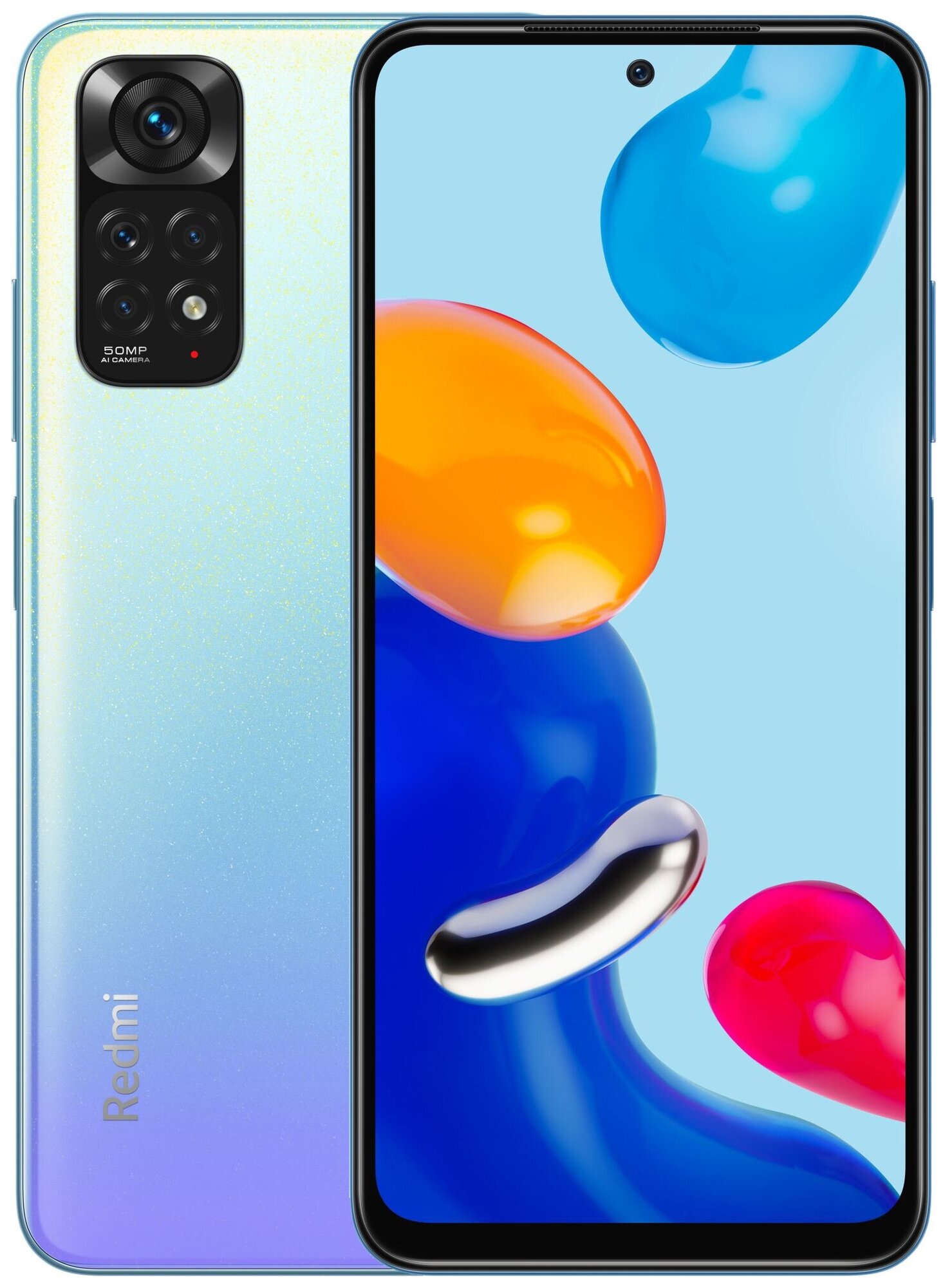 Смартфон Xiaomi Redmi Note 11 4/64 ГБ Global, синие звезды (without NFC)