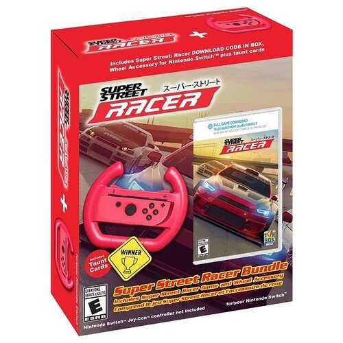Игра для Nintendo Switch Super Street: Racer Bundle (Код загрузки) nintendo switch super street racer game bundle with steering accessory and taunt cards